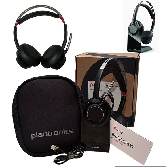 Noise Cancelling B825 Headset Voyager Focus UC Stereo Bluetooth